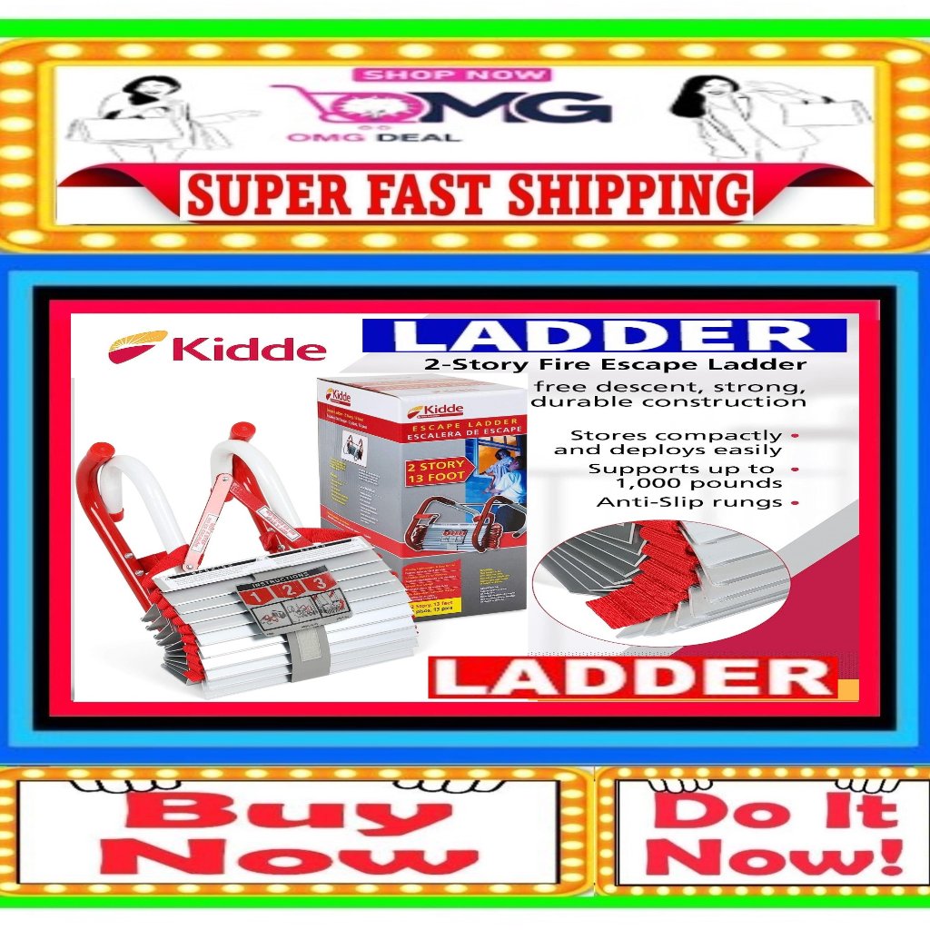 Salekiddie Portable Ladder Emergency Saftey Ladderbuy Now